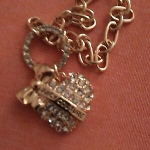 Juicy Couture Gold and Silver Heart Necklace